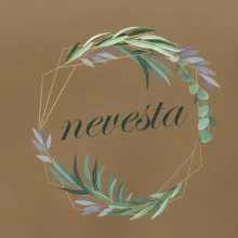 Nevesta kvetinový kruh zelený