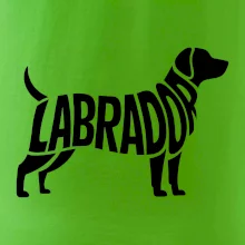 Labrador nápis v tele