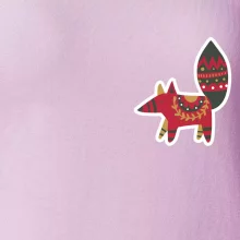 Folklór na prsníku líška