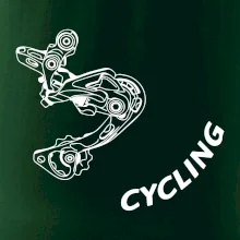 Cycling nápis šikmo