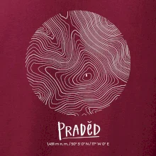 Praděd - vrstevnice v kruhu