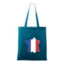 Francúzska vlajka mapa obrys