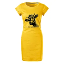 Čiernobiela karikatúra čierna krava hlava Čiernobiela karikatúra čierna krava hlava