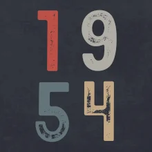 Vintage číslica 1954