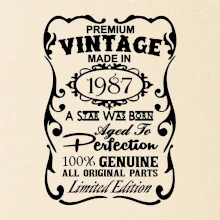 Vintage Etiketa - 1987