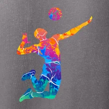 Volejbalista splash s loptou