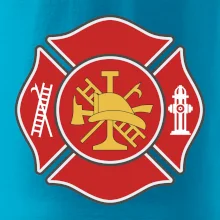 Fire department logo červené