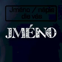 Folklór - meno - nápis