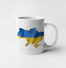 Ukrajina vlajka mapa Ukrajina vlajka mapa