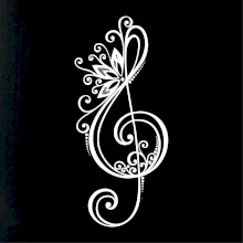 Husľový kľúč kvety