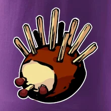 Gaštanový ježko - prsník