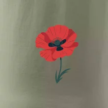 Vlčí mak kreslený veľký