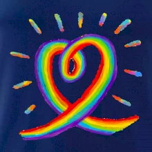 Srdce pride dúha kreslená Srdce pride dúha kreslená