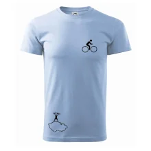 Mapa ČR + kolo na prsu Mapa ČR + kolo na prsu