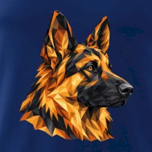 Německý ovčák - geometrická hlava