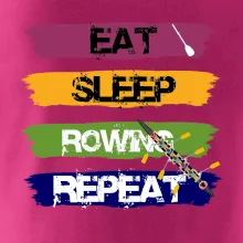 Eat sleep rowing repeat farebné Eat sleep rowing repeat farebné