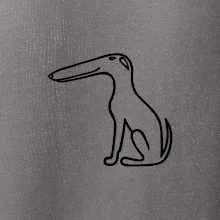 Barzoj obrys čierny