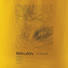 Mikulov - vrstevnice v obdĺžniku