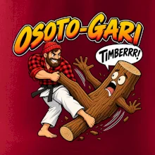 Osoto gari timber judo