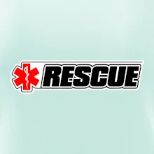 Záchranár rescue kríž červený