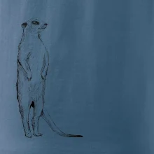 Surikata čierna kresba