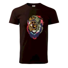 Hlava leva kreslená jednoduchá