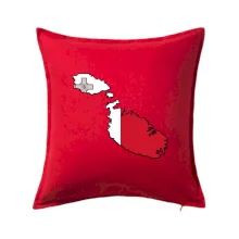 Mapa Malta s vlajkou