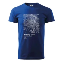 Trosky - vrstevnice v obdĺžniku