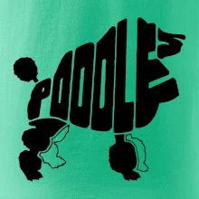 Pudel - nápis v tele
