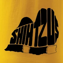 Shih-tzu - nápis v tele