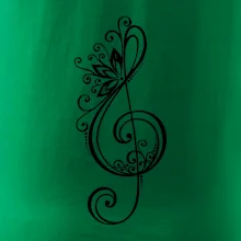 Husľový kľúč kvety