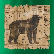 Egyptské hieroglyfy medveď