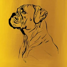 Boxer čierna kresba