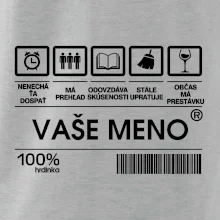 Vaše meno - čiarový kód