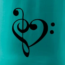 Husľový kľúč srdce Husľový kľúč srdce