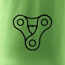 Cyklo srdce reťaz trojuholník