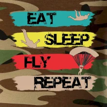 Eat Sleep Fly Repeat Paragliding Eat Sleep Fly Repeat Paragliding