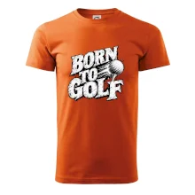 Born to golf černobílý drsný potisk