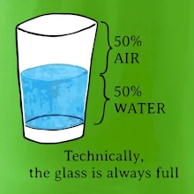 Technically, the glass is always full