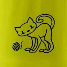 Mačka - Klbko - prsia