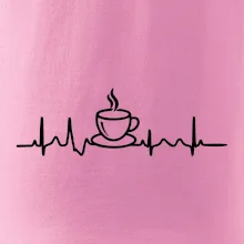 EKG hrnček kávy