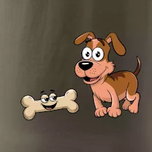 Parové tričko - Pes a kosť