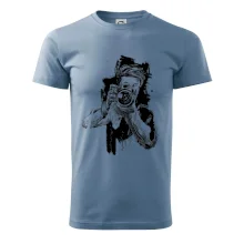 Fotograf kreslený ceruzkou Fotograf kreslený ceruzkou