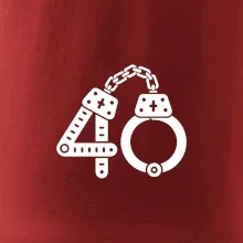 Narodeninové tričko pre policajta - putá 40