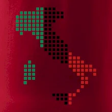 Taliansko obrys vlajka