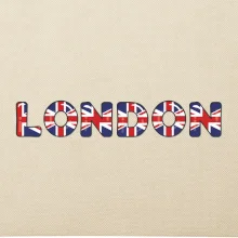 Nápis London vlajka