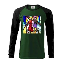 Vitráž - Ježiš a kríž