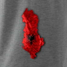 Mapa Albánsko reliéf hôr