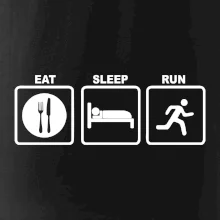 Eat sleep run štvorce Eat sleep run štvorce
