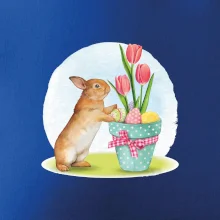Veľkonočný zajačik tulipány Veľkonočný zajačik tulipány